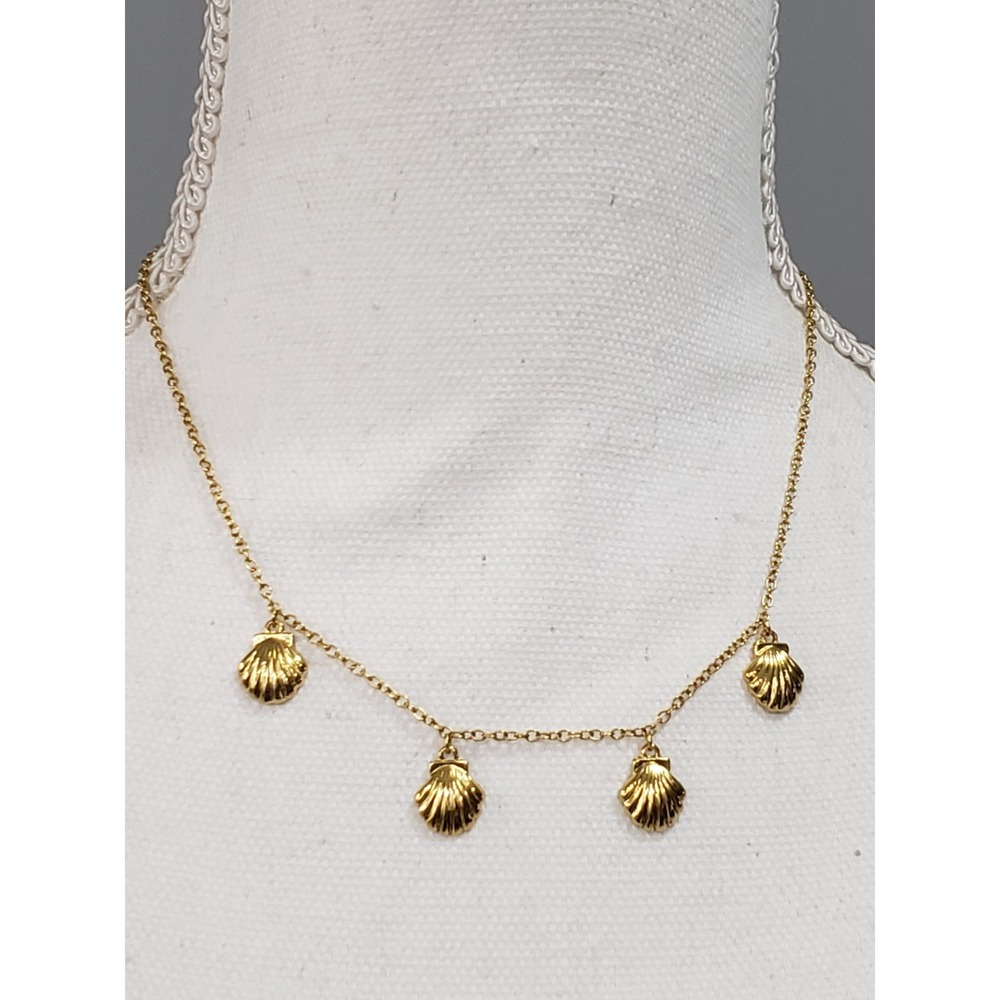 Mayamar Sea Shell Necklace Clam Clamshell Nautical Dainty Charm